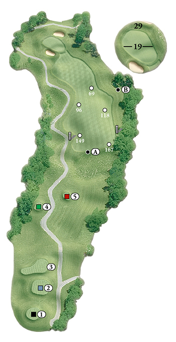 Blackstone National Golf Club – 12th Hole - Par 4 Layout