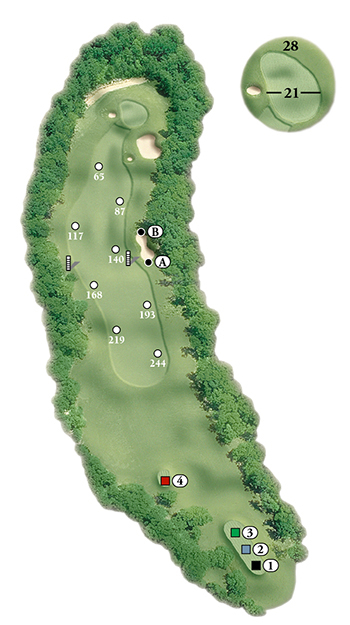 Blackstone National Golf Club – 14th Hole - Par 4 Layout