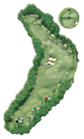 Blackstone National Golf Club – 15th Hole - Par 4 Layout