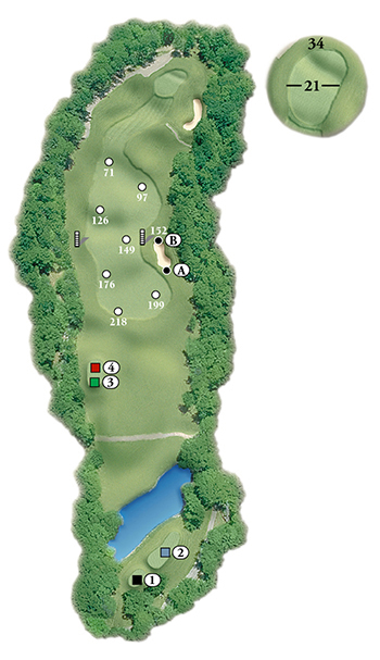 Blackstone National Golf Club – 4th Hole - Par 4 Layout
