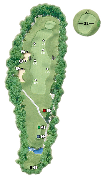 Blackstone National Golf Club – 6th Hole - Par 4 Layout