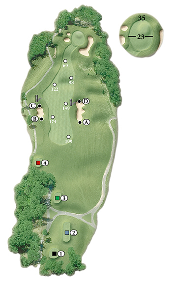 Blackstone National Golf Club – 9th Hole - Par 4 Layout